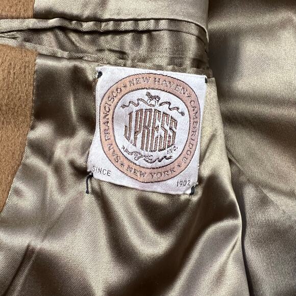 Vintage 1960's J. Press Long Polo Coat Amalgamated Union Tag Camel Hair - Picture 7 of 13